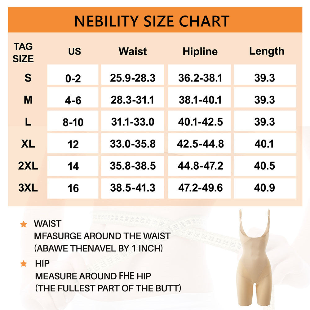 Nebility Seamless U Shape Thigh Slimmer Full Body Shaper