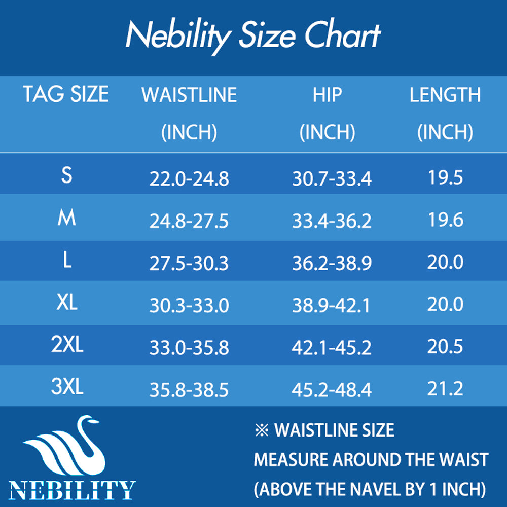 Nebility Women's Waist/Hip/Thigh Shapewear