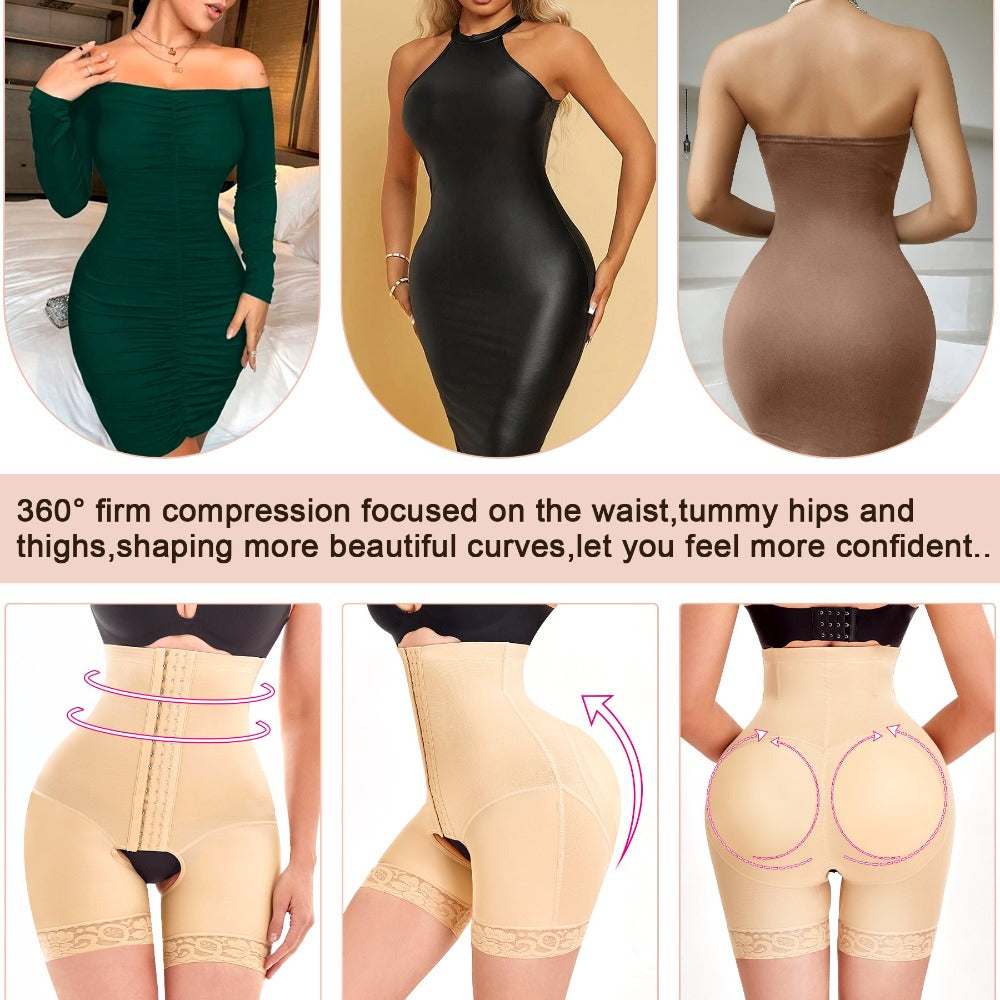 Nebility Women Adjustable Hip Enhancer Padded Butt Lifter Shorts