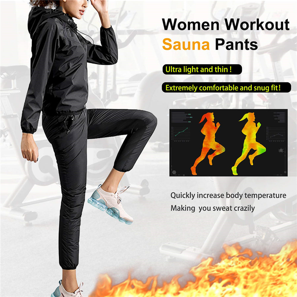 Nebility Women Sauna Sweat Training Pants