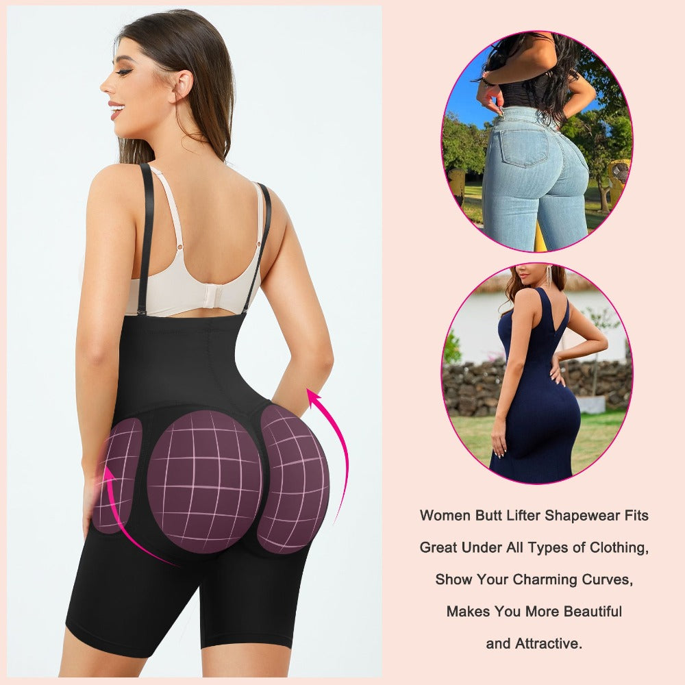 Removable 2 butt lifting pads & 2 hips enhance pads.These butt pads fit inside individual pockets and stay firmly in place.