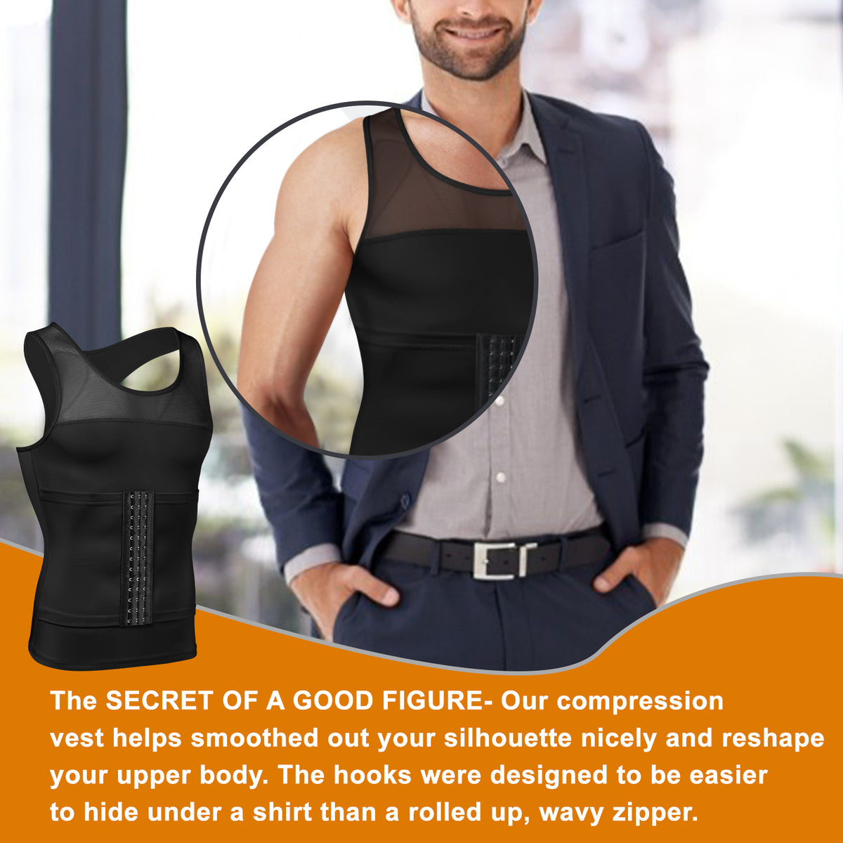 Nebility Compress Workout Vest Waist Trainer Undershirt