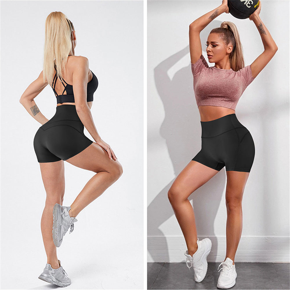 Nebility Women High Waisted Athletic Booty Hot Shorts