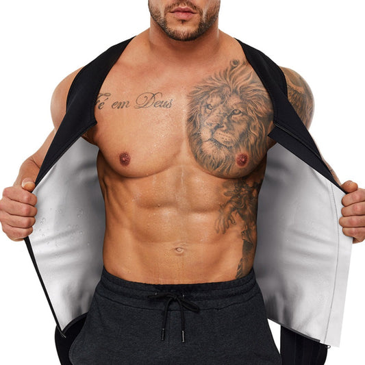 Nebility Men Sauna Sweat Vest with Adjustable Double Belts