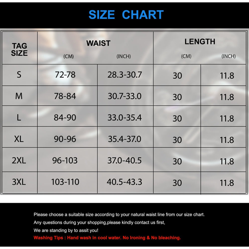 2021 Men's New Split Gusset Fat Burning Waist Trainer Belt Size Chart - Nebility
