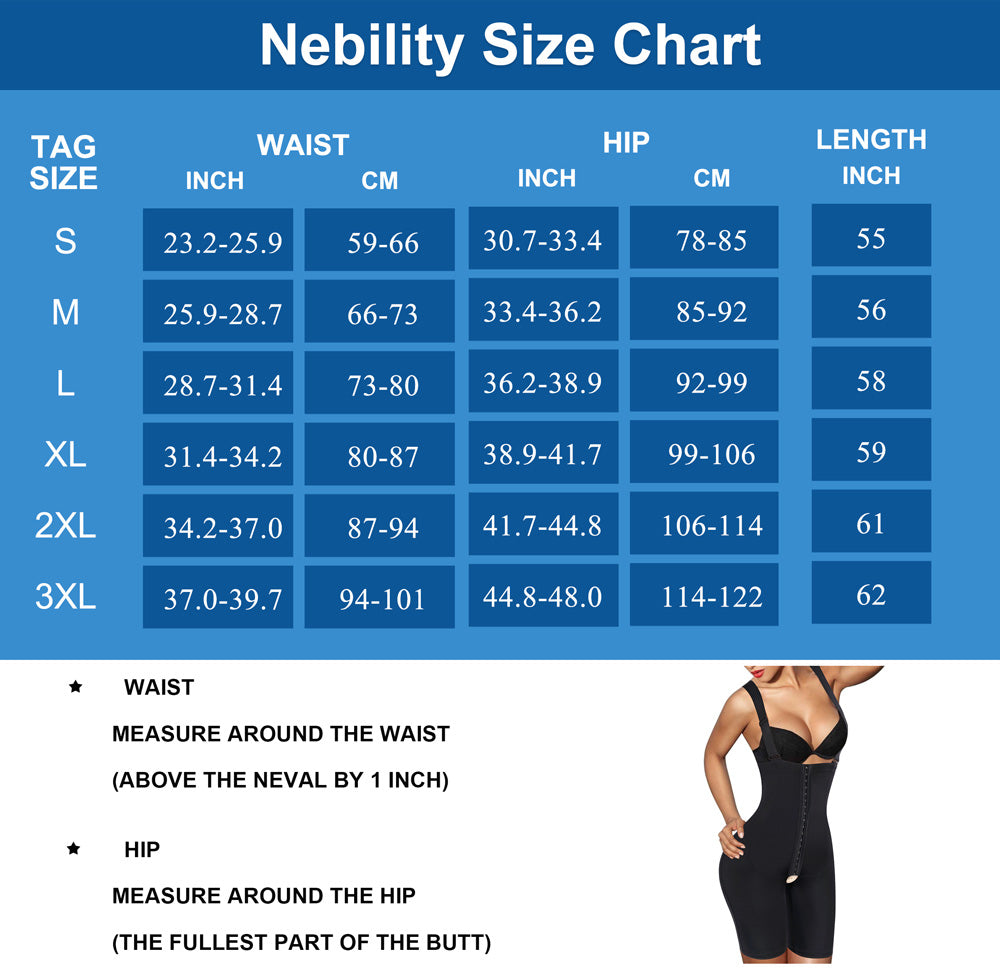 Nebility Women Shapewear For Waist/Butt/Thigh